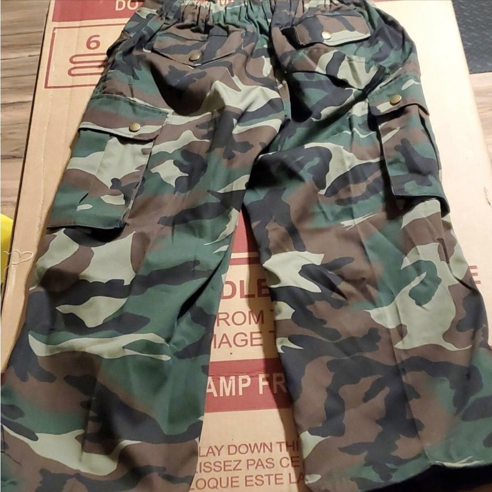 Riflessi cargo camo capri fatigue military style pants WCH60